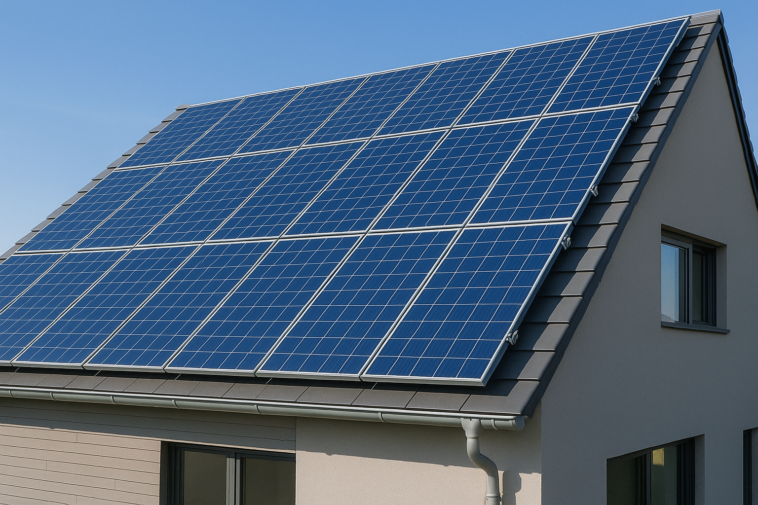 Photovoltaik-Anlage Illustration